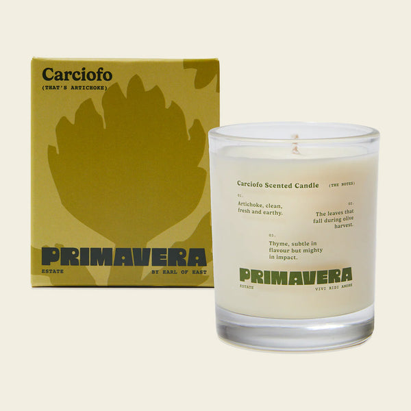 Primavera Estate by Earl of East | Soy Wax Candle - Carciofo - 250ml [8.5oz]