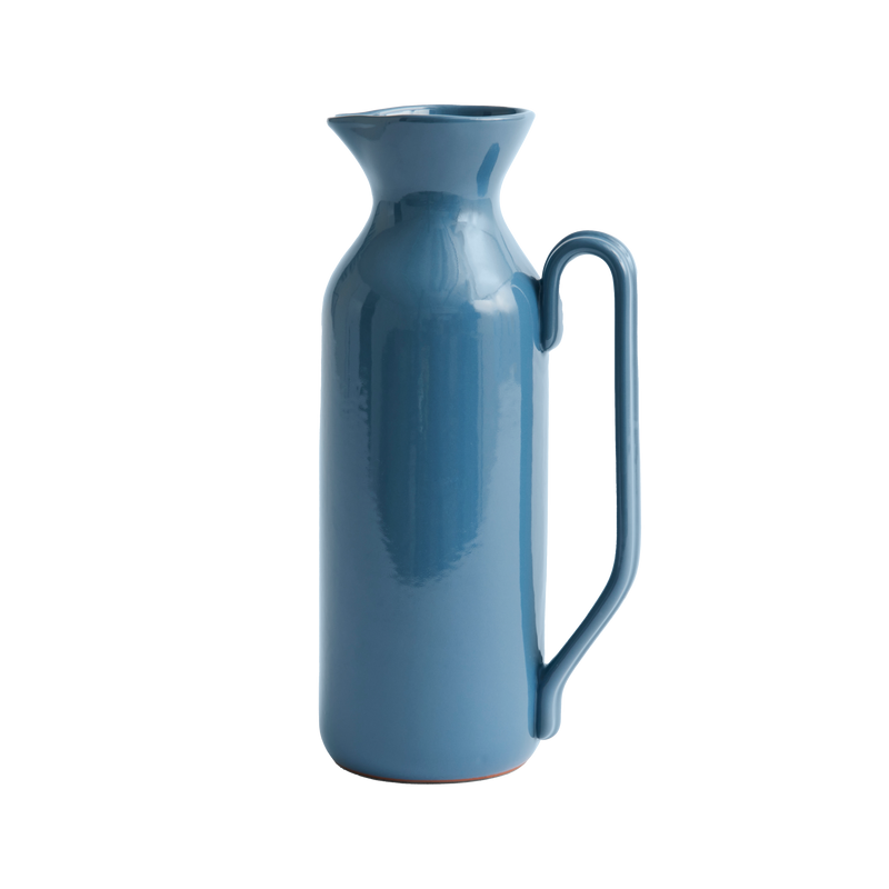  Barro Jug, Tall, Dark Blue by HAY 