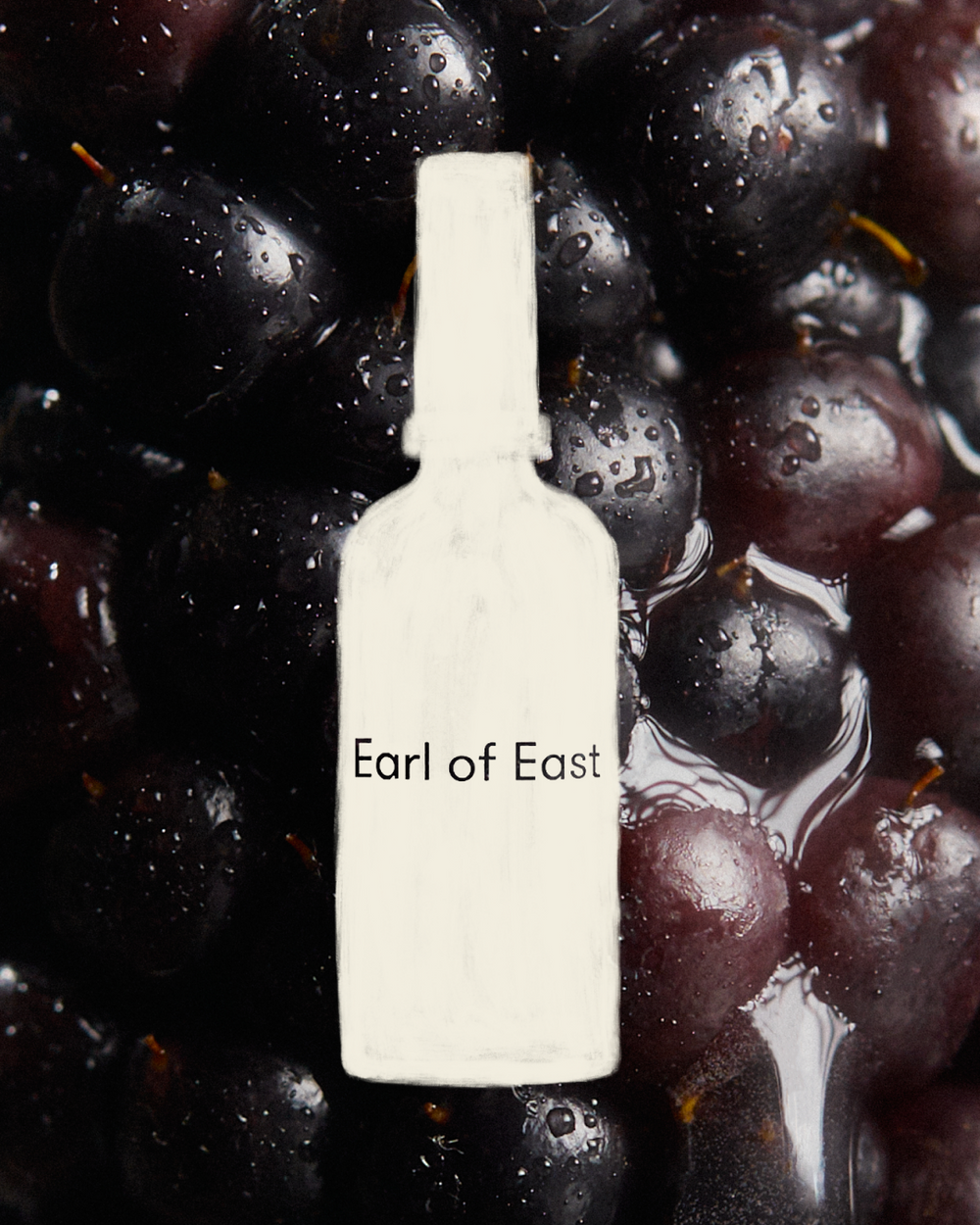 Jardin de la Lune Home Mist, 100ml by Earl of East, against dark grapes