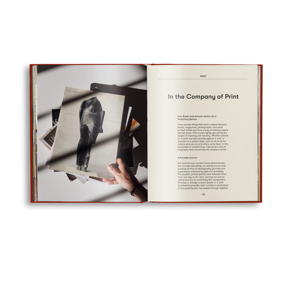 HOME FOR NOW, Living Well Without Staying Long by Earl of East x Gestalten, open to a photo spread