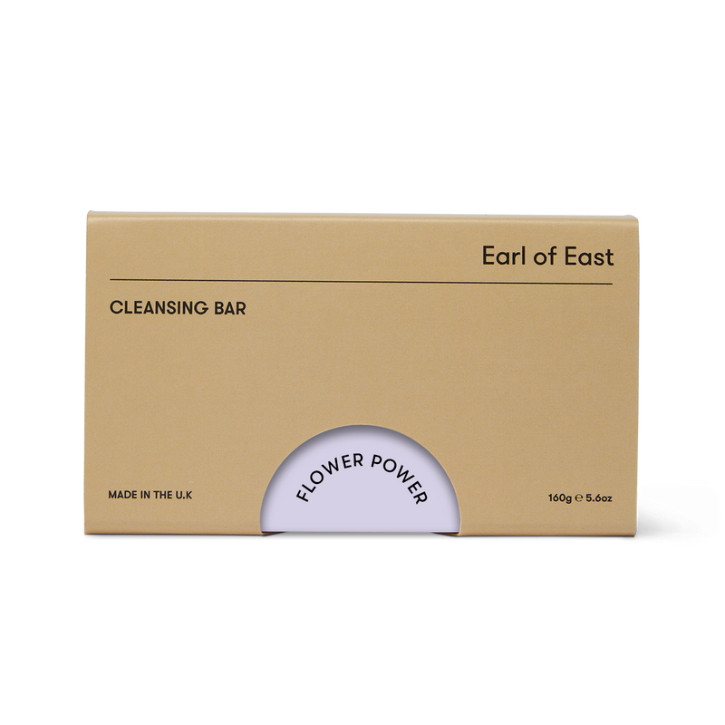  Cleansing Bar Soap, Flower Power, 160g by Earl of East, in its box 