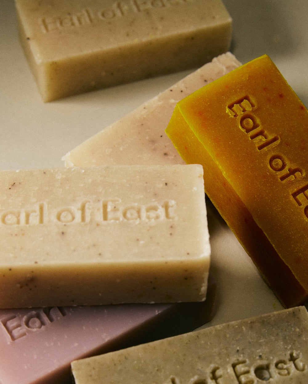 Atlas Cedar Cleansing Bar Soap, 160g by Earl of East, stacked with other Earl of East soap bars