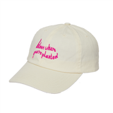Earl of East | Embroidered Cotton Cap - Bloom Where You're Planted