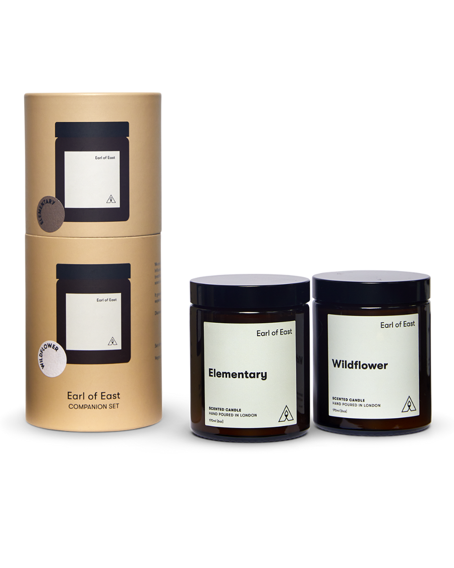 Nostalgic Candle Companion Set by Earl of East, with its gift tube