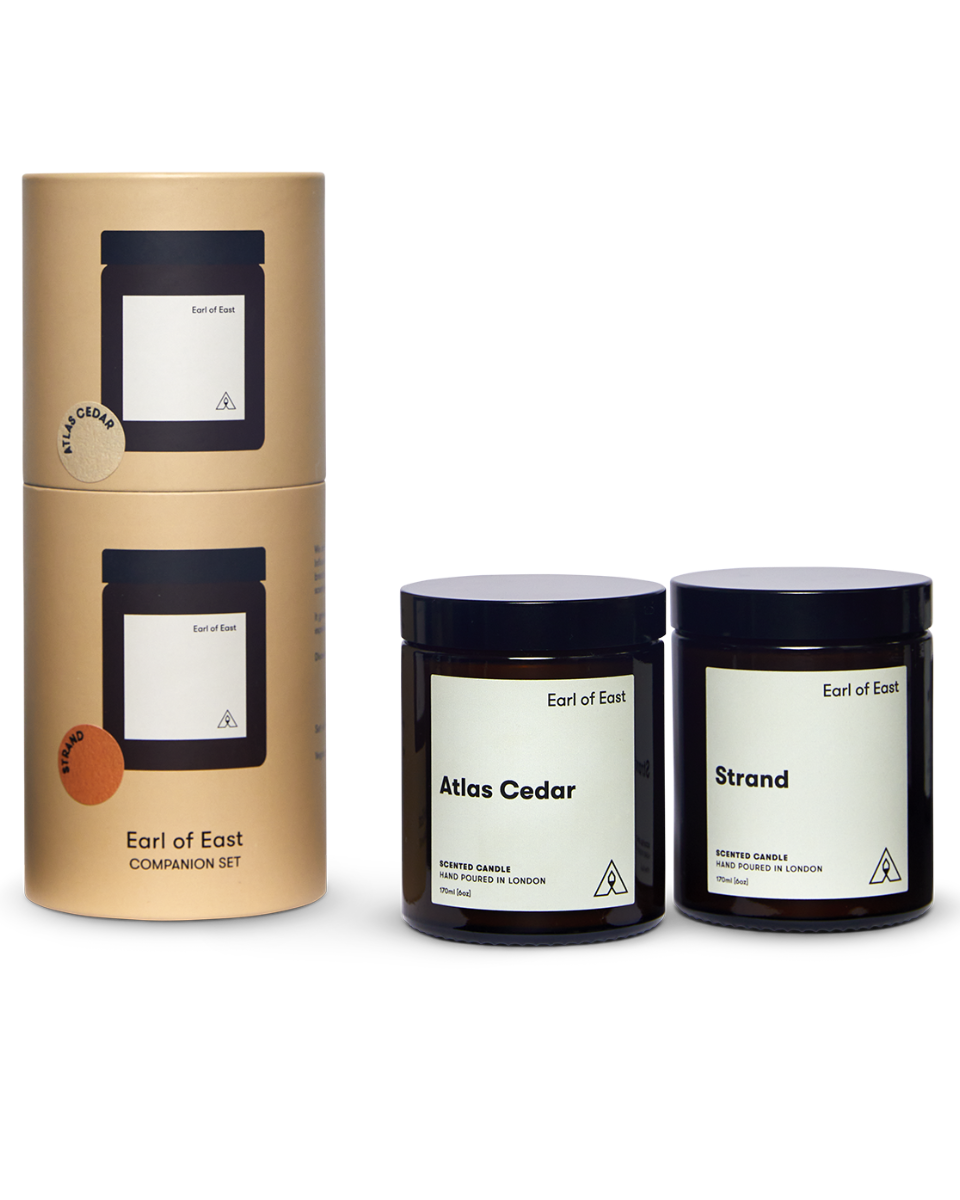 Grounding Candle Companion Set by Earl of East, with its gift tube