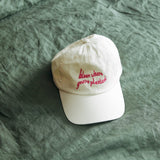 Earl of East | Embroidered Cotton Cap - Bloom Where You're Planted