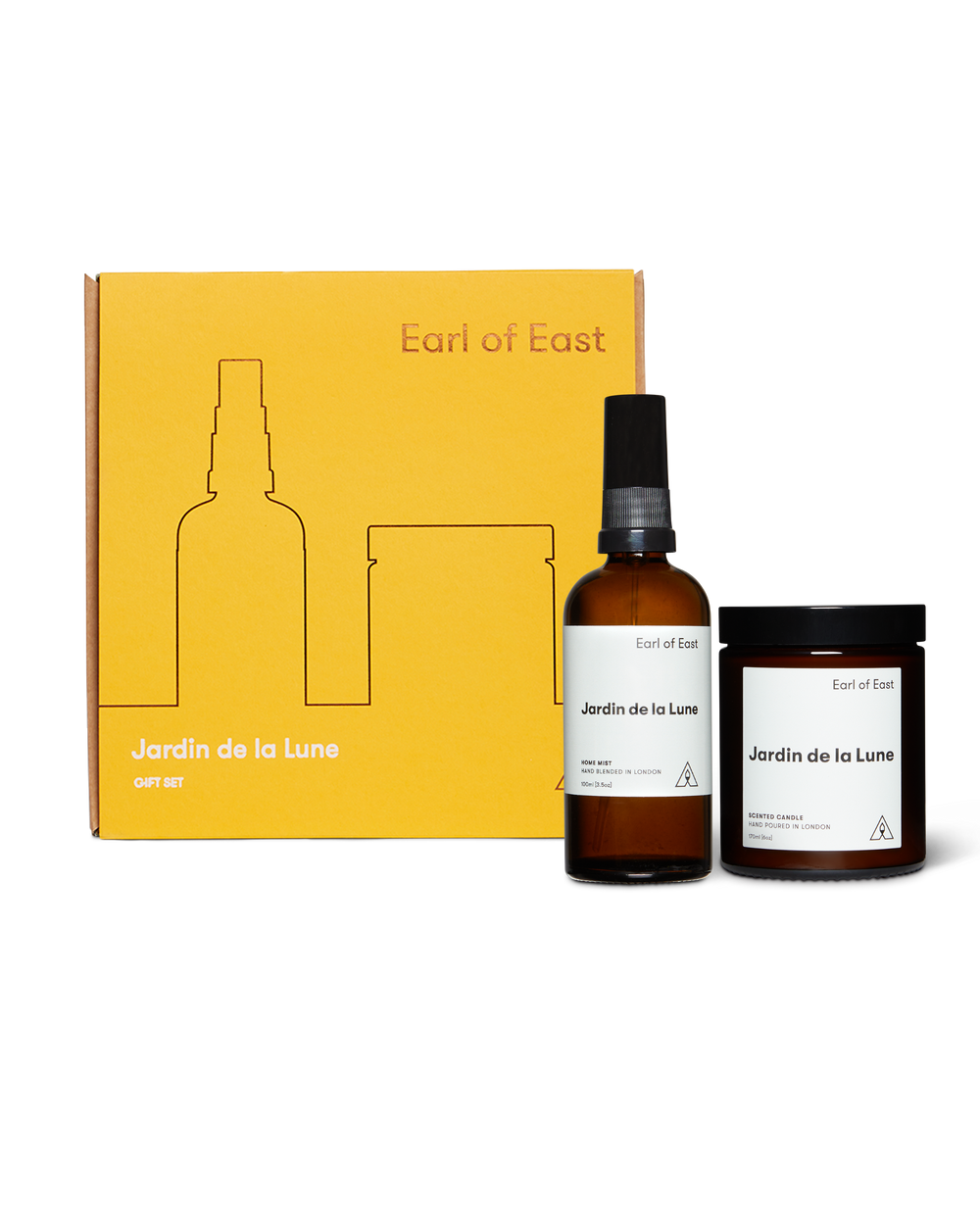 Jardin de la Lune Duo Gift Set by Earl of East with 170ml scented candle and 100ml Home Mist