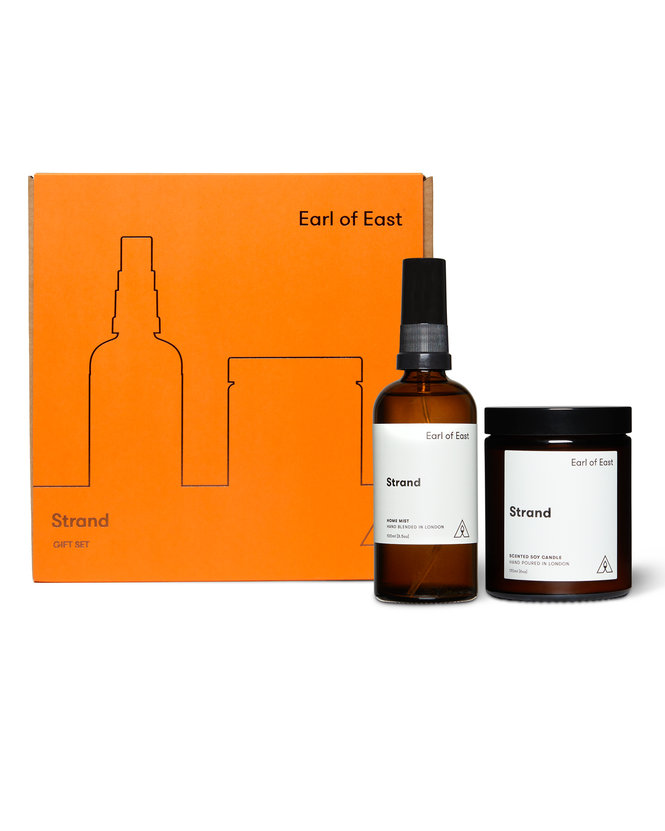 Strand Duo Gift Set by Earl of East with 170ml scented candle and 100ml Home Mist