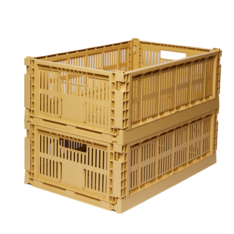 HAY | Colour Crate - Low Table Bundle - Golden Yellow