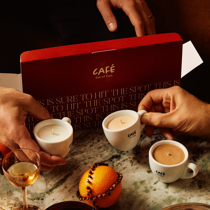 Earl of East | Limited Edition Soy Wax Café Candle Set - Votive Set of Four