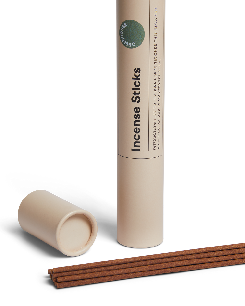 Greenhouse Incense Sticks by Earl of East, tube with sticks out