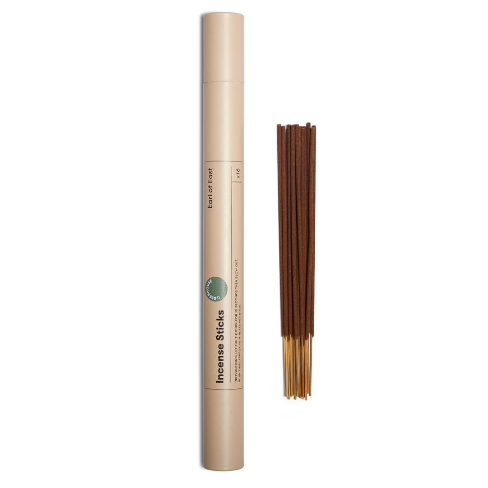 Greenhouse Incense Sticks by Earl of East in recyclable cardboard tube