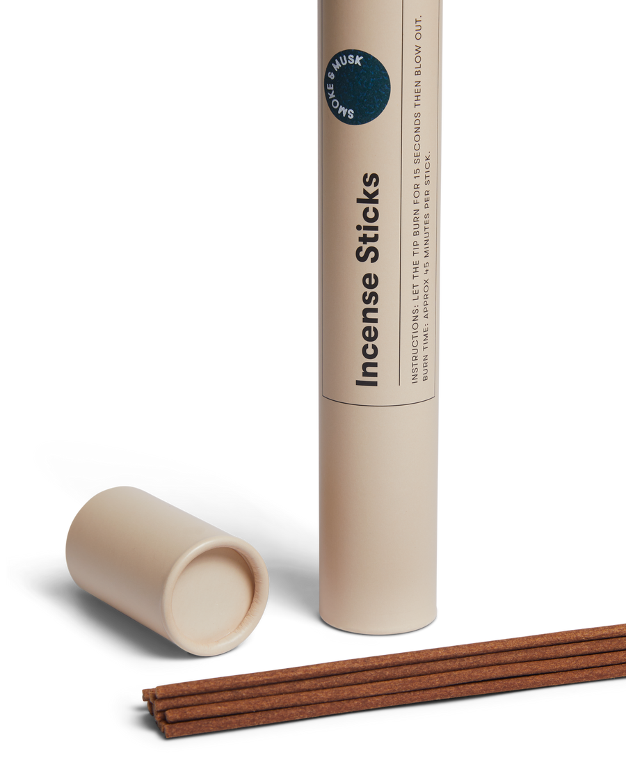 Smoke & Musk Incense Sticks by Earl of East, tube with sticks out