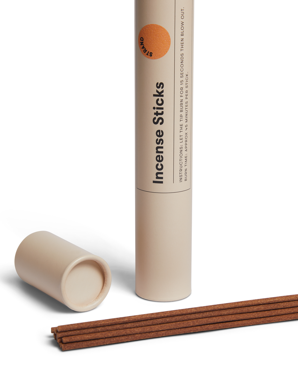 Strand Incense Sticks by Earl of East, tube with sticks out