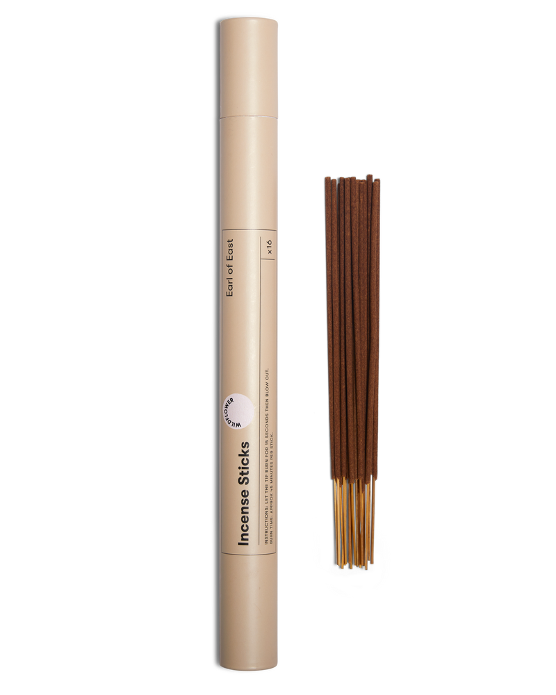  Wildflower Incense Sticks by Earl of East in recyclable cardboard tube 