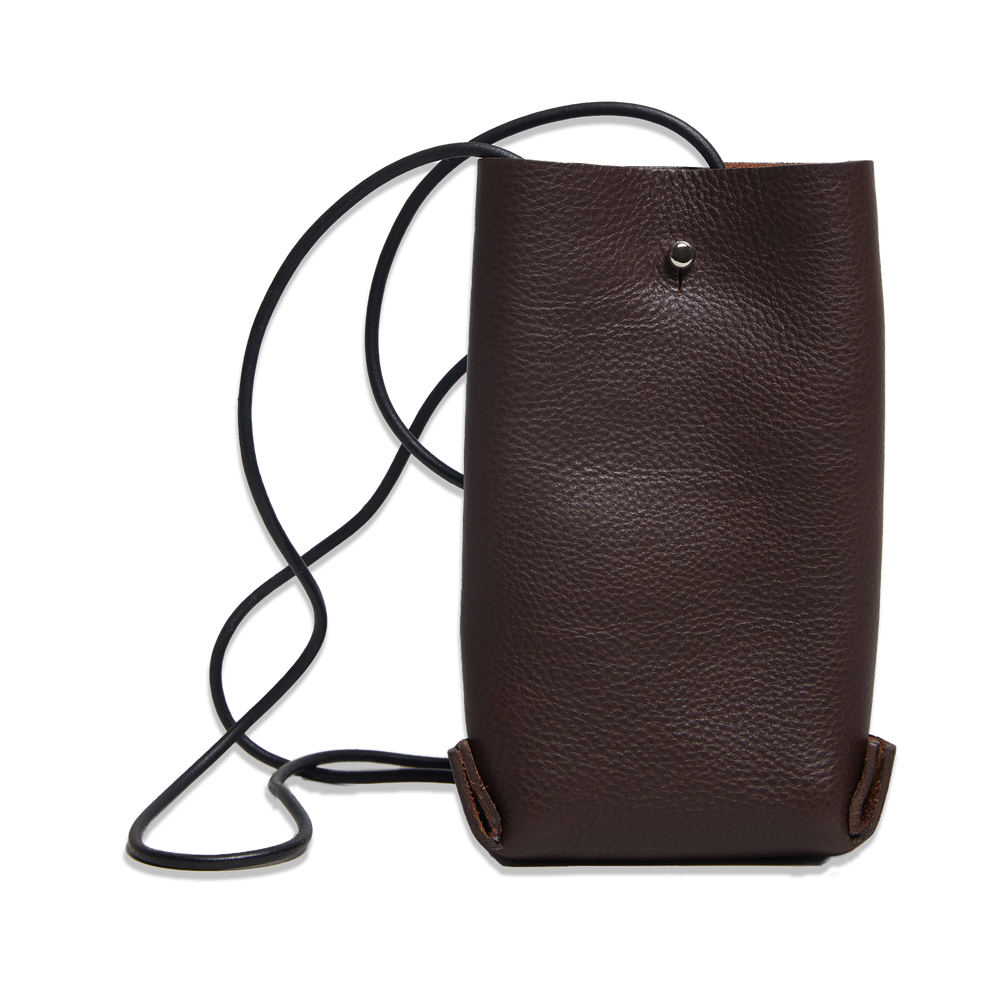 Leather Jigsaw Pouch, Tumbled Brown by Earl of East x Kate Sheridan