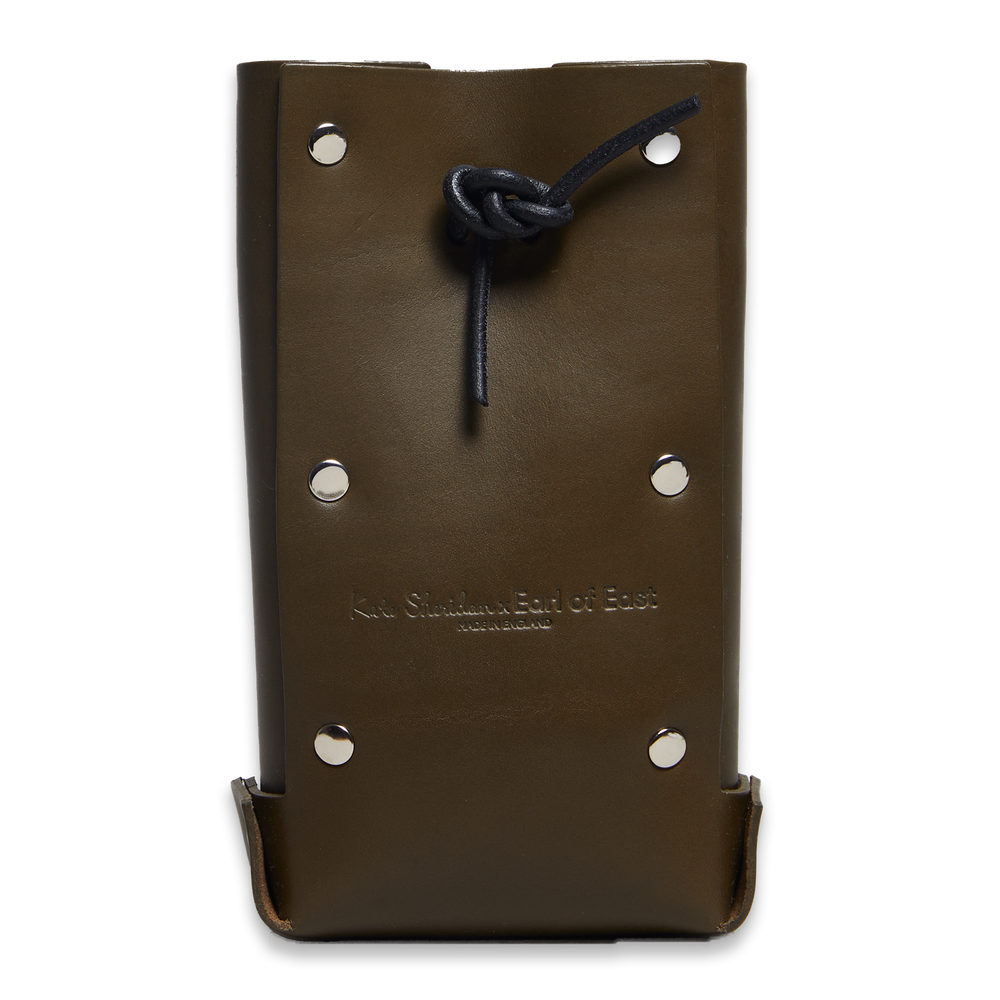 Leather Jigsaw Pouch, Olive by Earl of East x Kate Sheridan