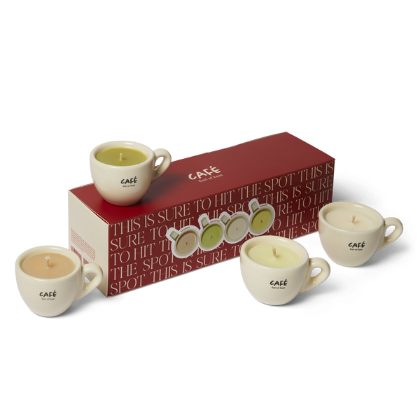 Earl of East | Limited Edition Soy Wax Café Candle Set - Votive Set of Four