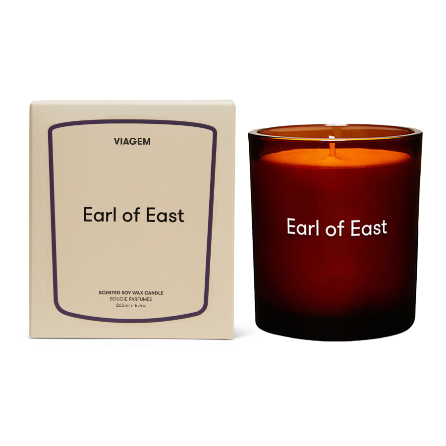 Viagem, Soy Wax Candle, 260ml [9.1oz] by Earl of East, with its box