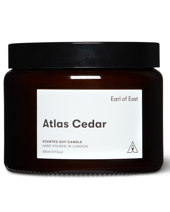 Atlas Cedar Large Scented Candle, 500ml by Earl of East