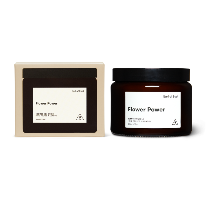 Earl of East | Flower Power - Soy Wax Candle - 500ml [17.5oz]