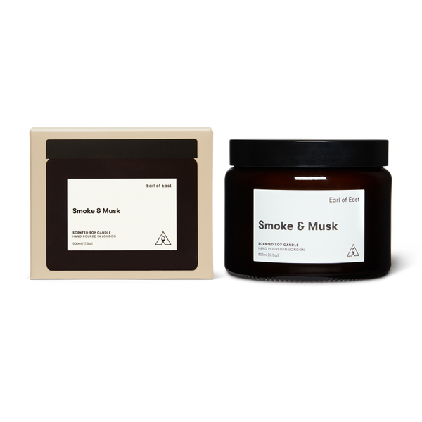 Earl of East | Smoke & Musk - Soy Wax Candle - 500ml [17.5oz]