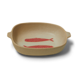 Madam Stoltz | Fish Stoneware Oven Dish - Off-White