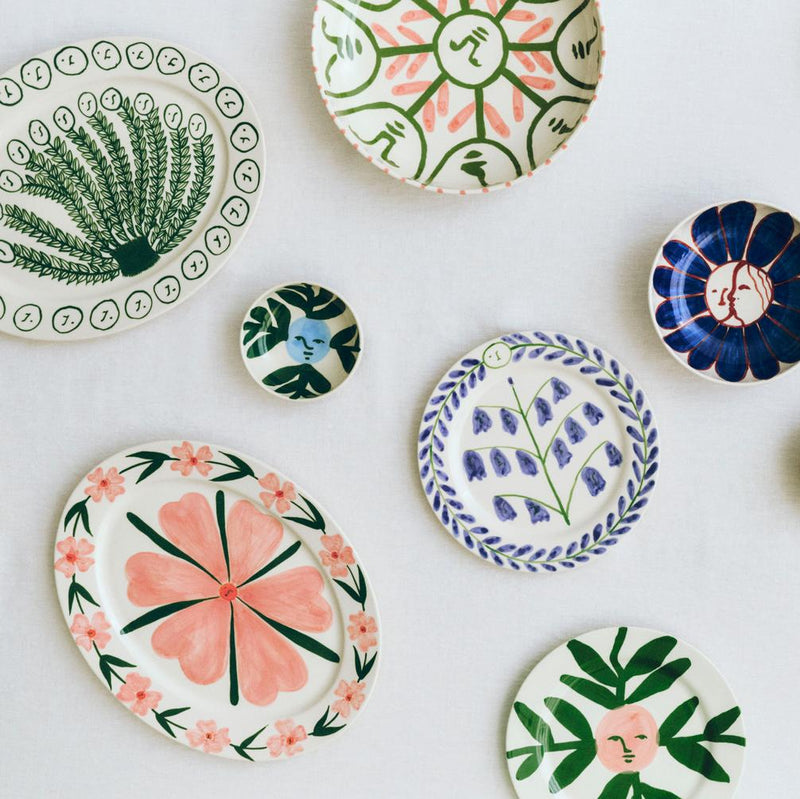 HAY | La Pittura Trivet - Ceramic - Blush Face Vine