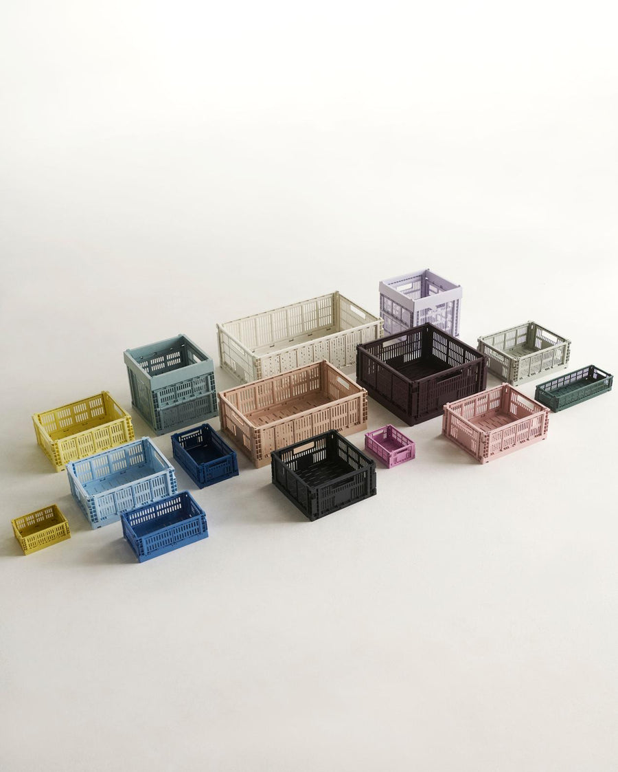 Colour Crate, Small, Bordeaux by HAY, in a range of colours from above