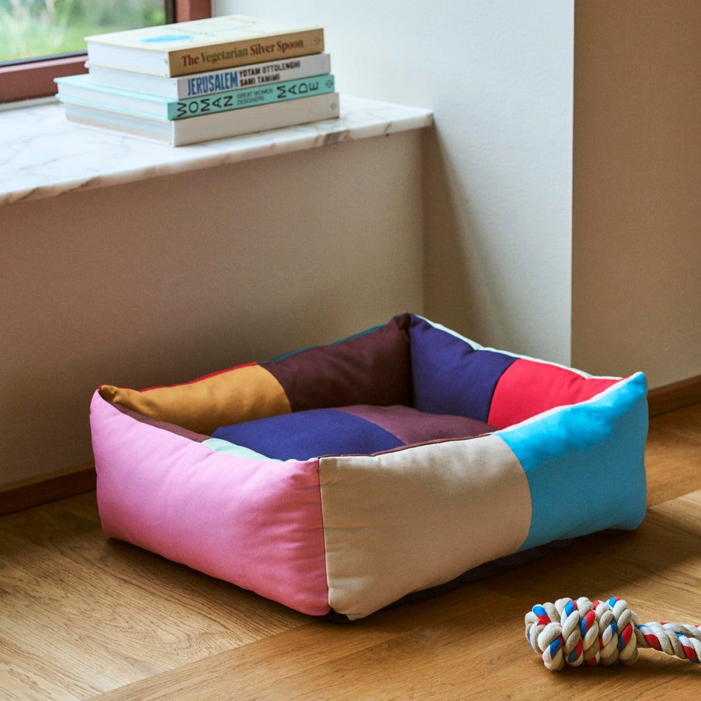 Dogs Bed with Zipper, Medium, Multi by HAY, in a sunlit room