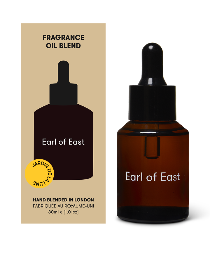 Jardin de la Lune Fragrance Oil Blend 30ml by Earl of East in amber glass dropper bottle