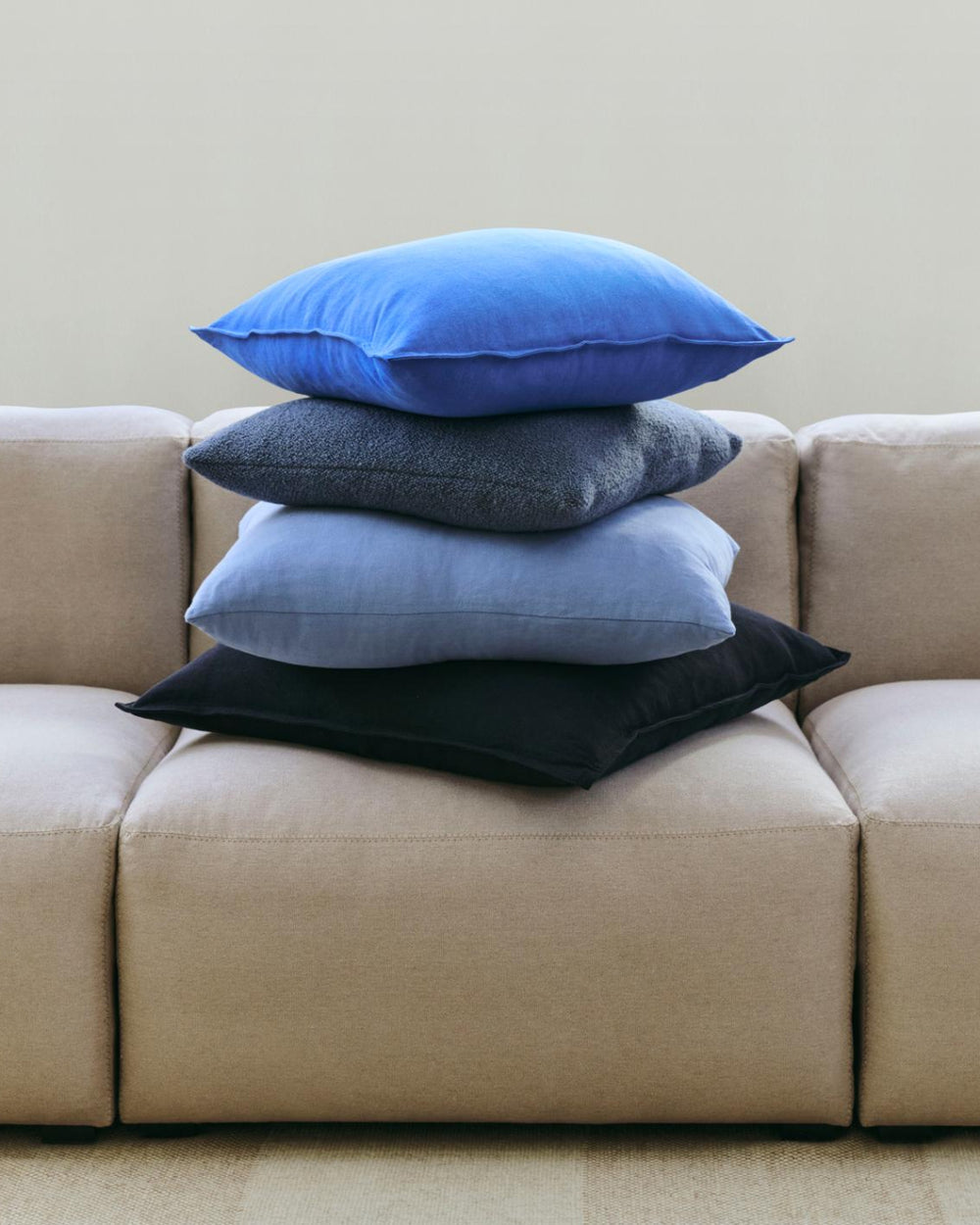 Linen Cushion - 60 x 60 - Light Blue | Earl of East