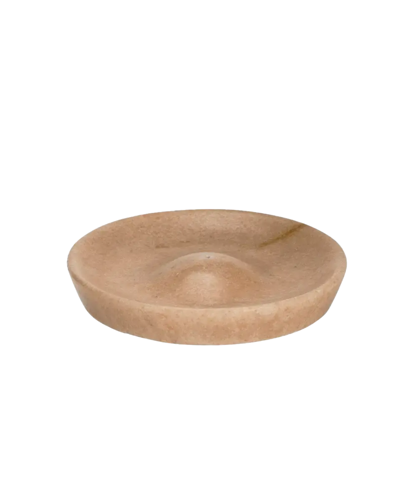  Round Marble Incense Holder, Rose by Madam Stoltz 