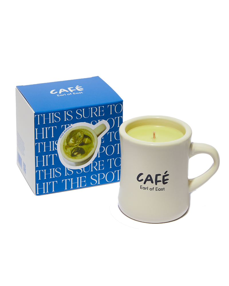  Iced Matcha Scented Candle in reusable ceramic mug by Earl of East 