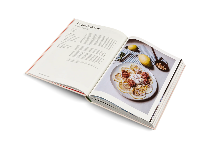 Originale, Recipes & Essentials Of Italian Cooking by Gestalten, open to a photo spread