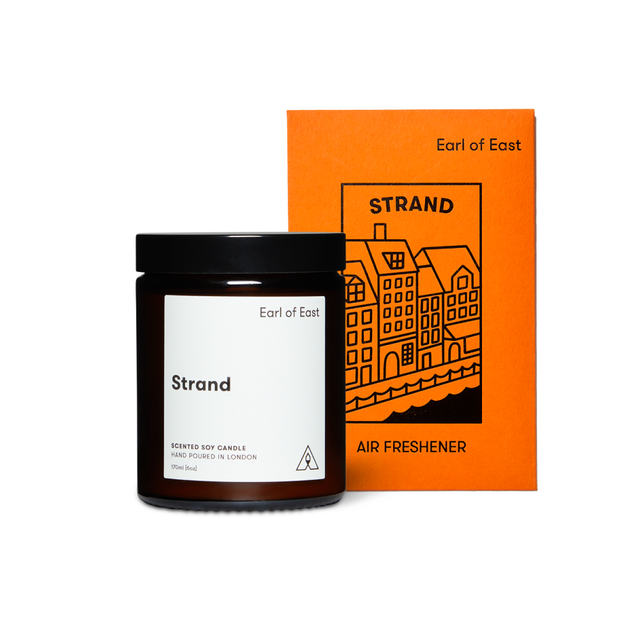 Strand Starter Scent Set by Earl of East, with its orange box