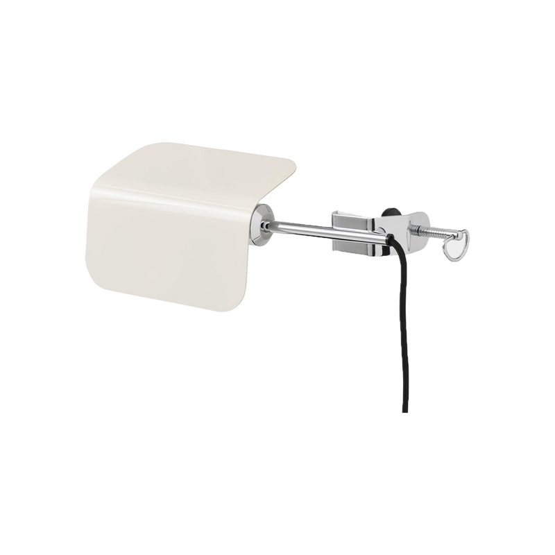  Apex Clip Lamp, Oyster White by HAY 