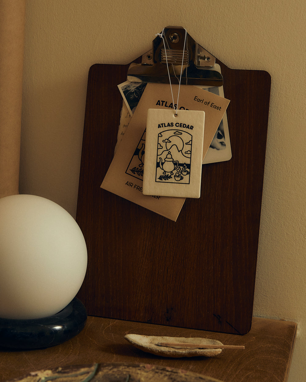 Atlas Cedar Air Freshener styled for fresh woody fragrance on the go