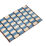 Inspecial Home | Checker Bath Rug Absorbent Mat - Blue