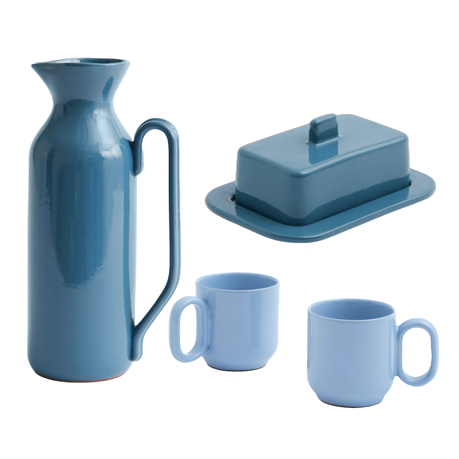 Barro Breakfast Bundle by HAY, bundle with jug, butter dish and cups
