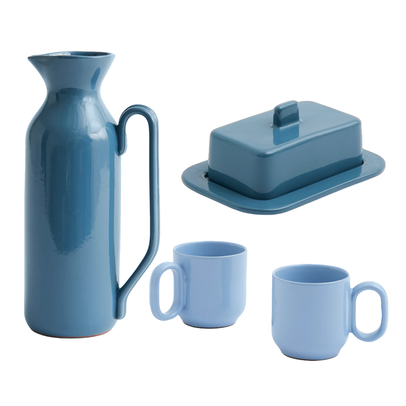  Barro Breakfast Bundle by HAY, bundle with jug, butter dish and cups 