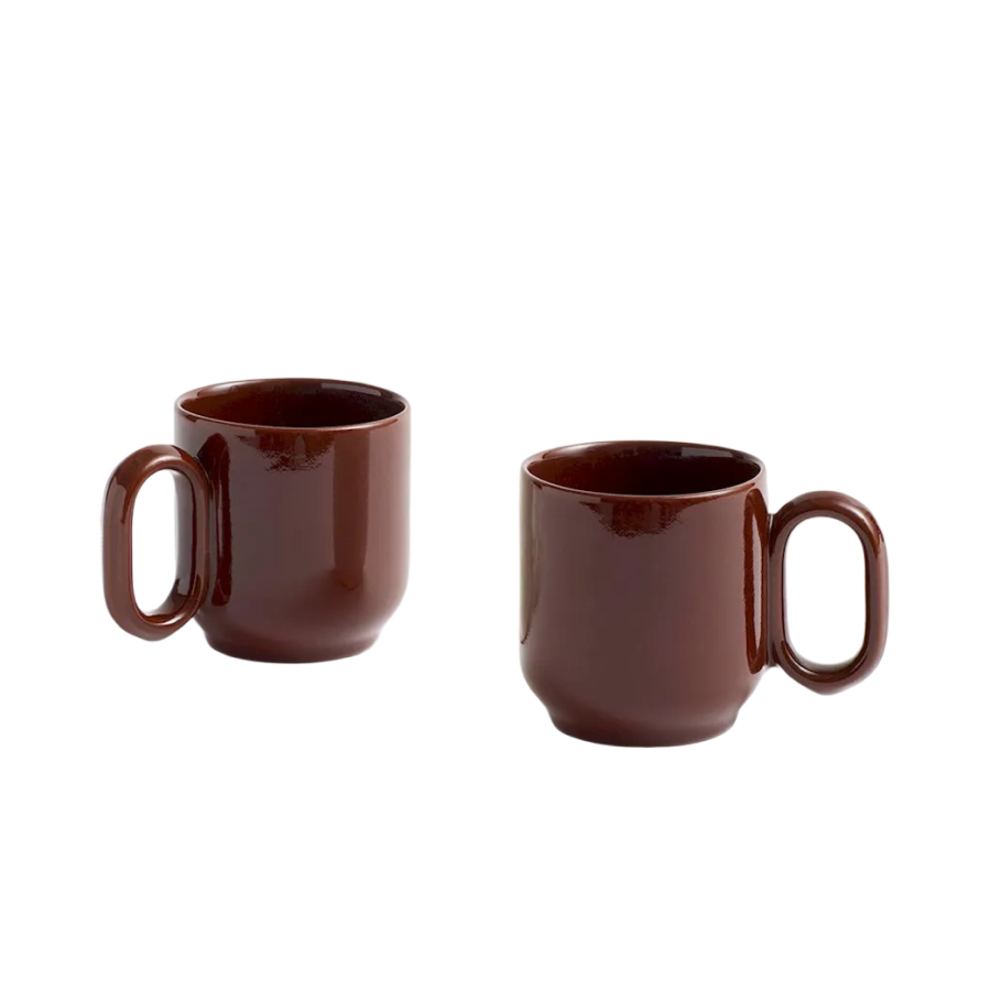 Barro Cup Set of Two, Burgundy by HAY