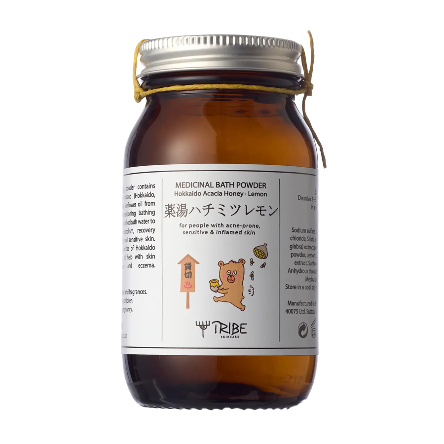 Japanese Bath Powder with Hokkaido Honey & Lemon, 200g by Tribe Skincare