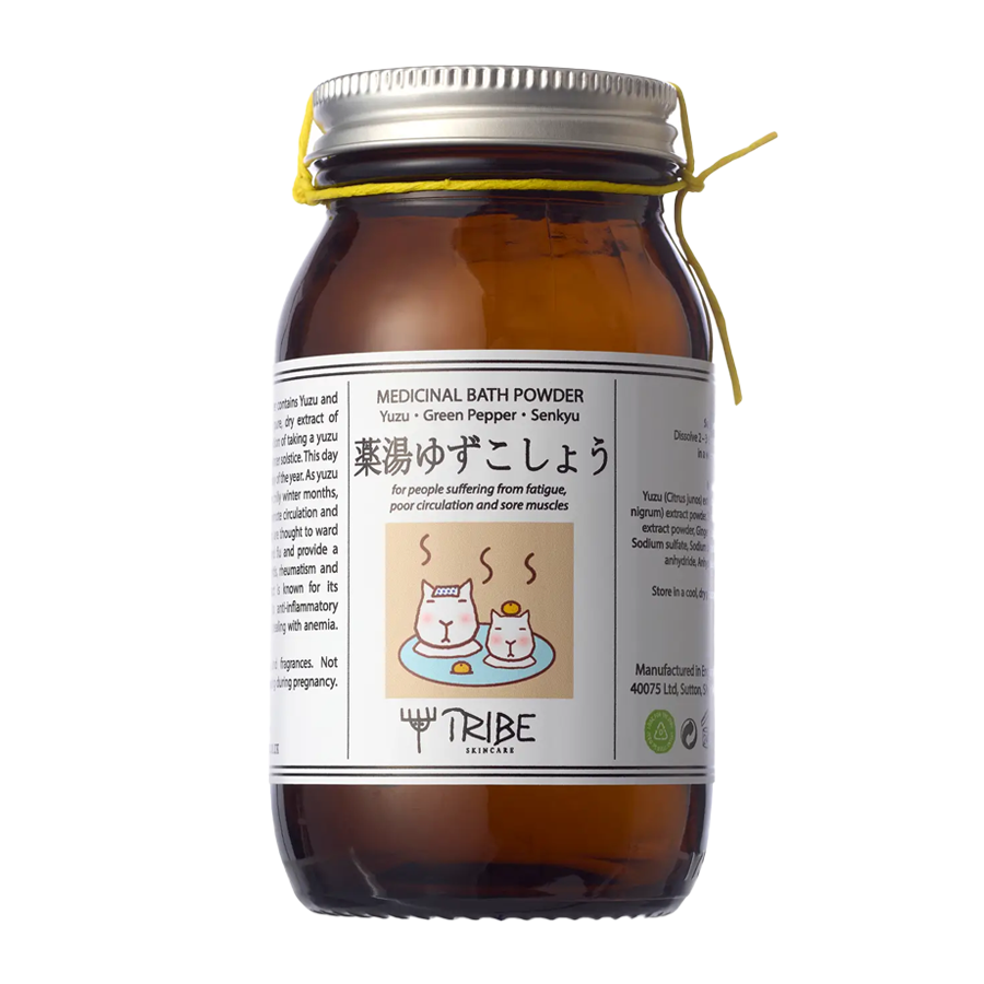 Tribe Skincare | Japanese Bath Powder with Yuzu, Green Pepper & Senkyu - 200g