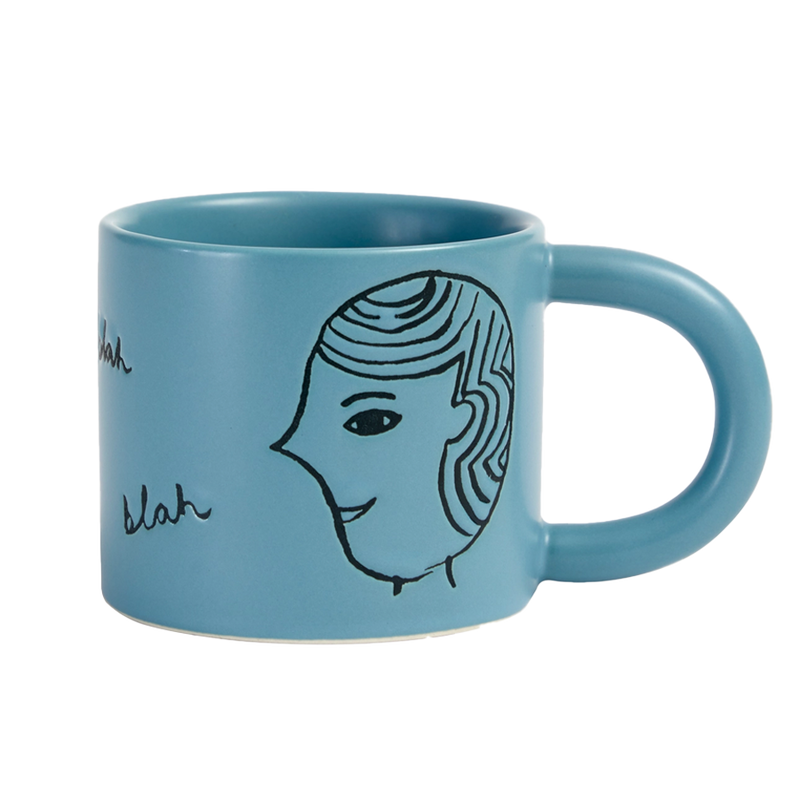 Donna Wilson | Ceramic Face Mug - Blue