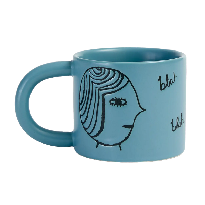 Donna Wilson | Ceramic Face Mug - Blue