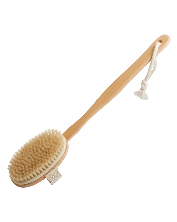 Wooden Body Brush With Handle by Croll & Denecke
