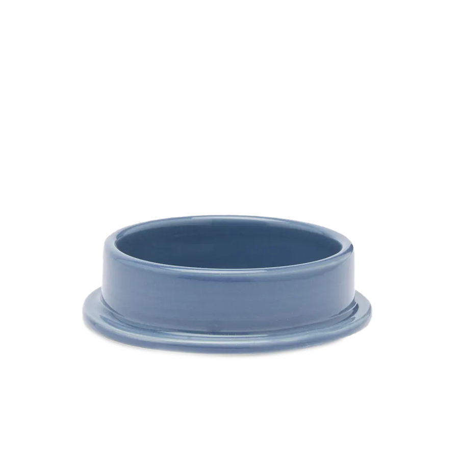 Column Candle Holder, Medium, Dusty Blue by HAY