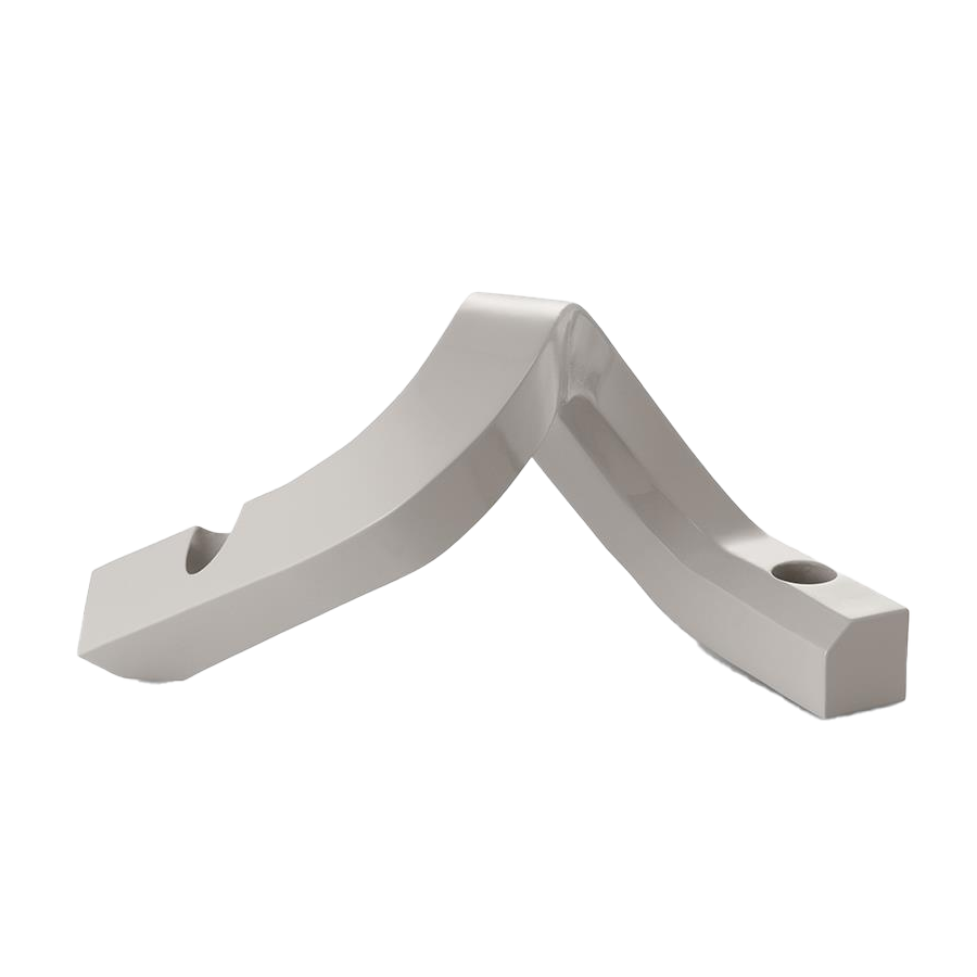 Crooked Candlestick Holder Two, Warm Grey by Normann Copenhagen