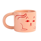 Donna Wilson | Ceramic Cat Mug - Pink